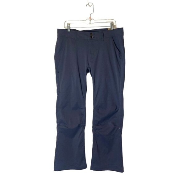 Prana Blue Gray Coal Halle Straight Leg Athletic Outdoor Pants Size 12 - Picture 2 of 12